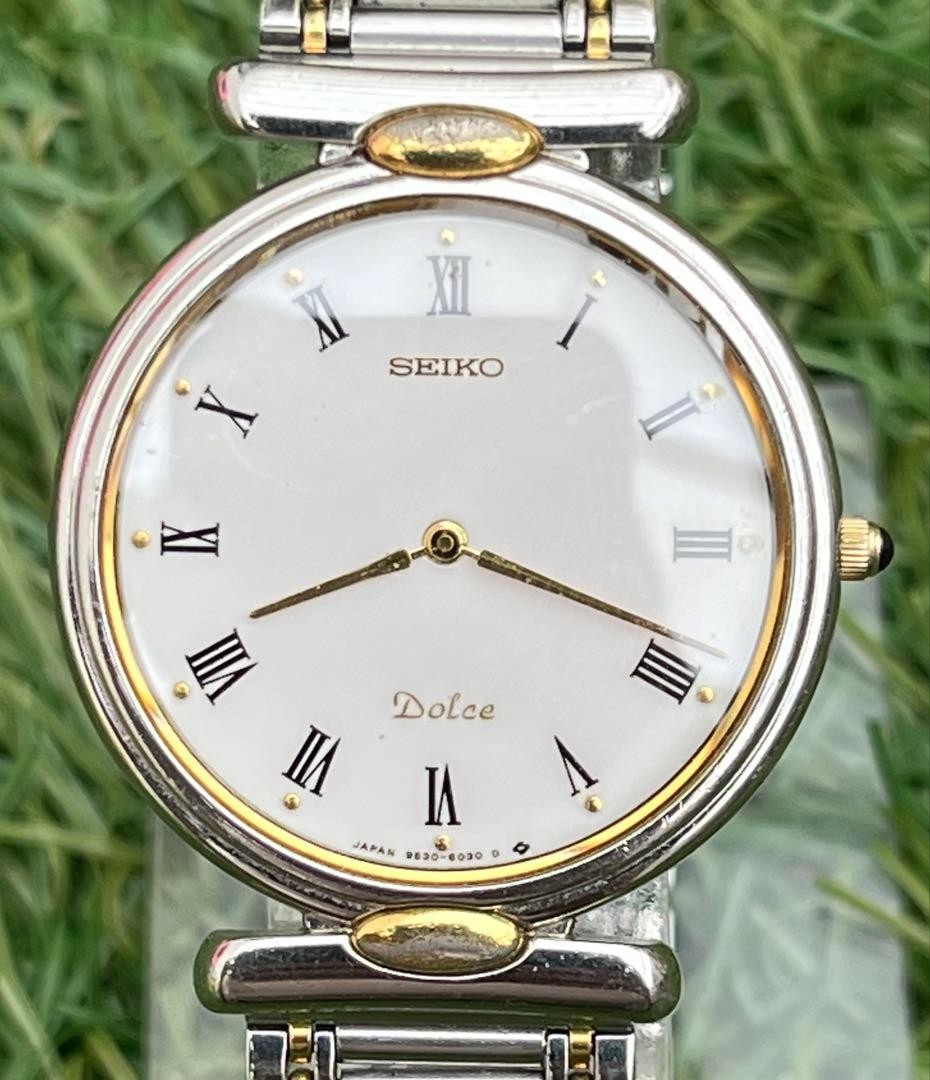 SEIKO Dolce white dial wristwatch men’s vintage