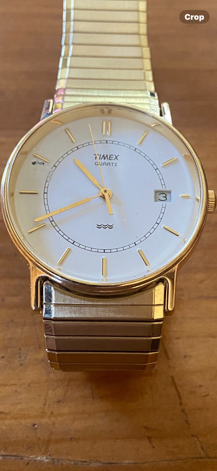 Vintage Timex quartz water resistant day date watch LA cell Philippines T 83