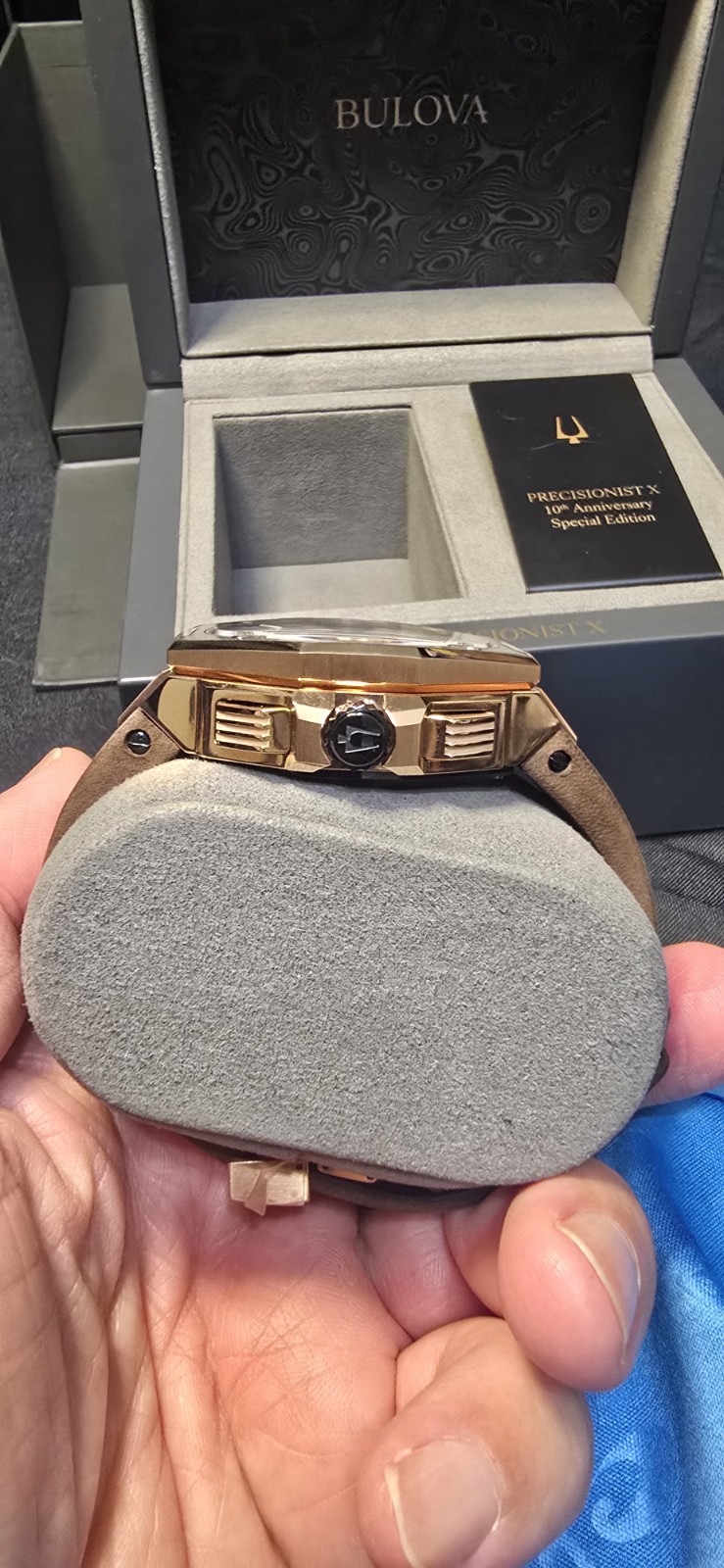 Bulova Precisionist X SE 10TH Anniversary Chrono Rose Gold 98B356
