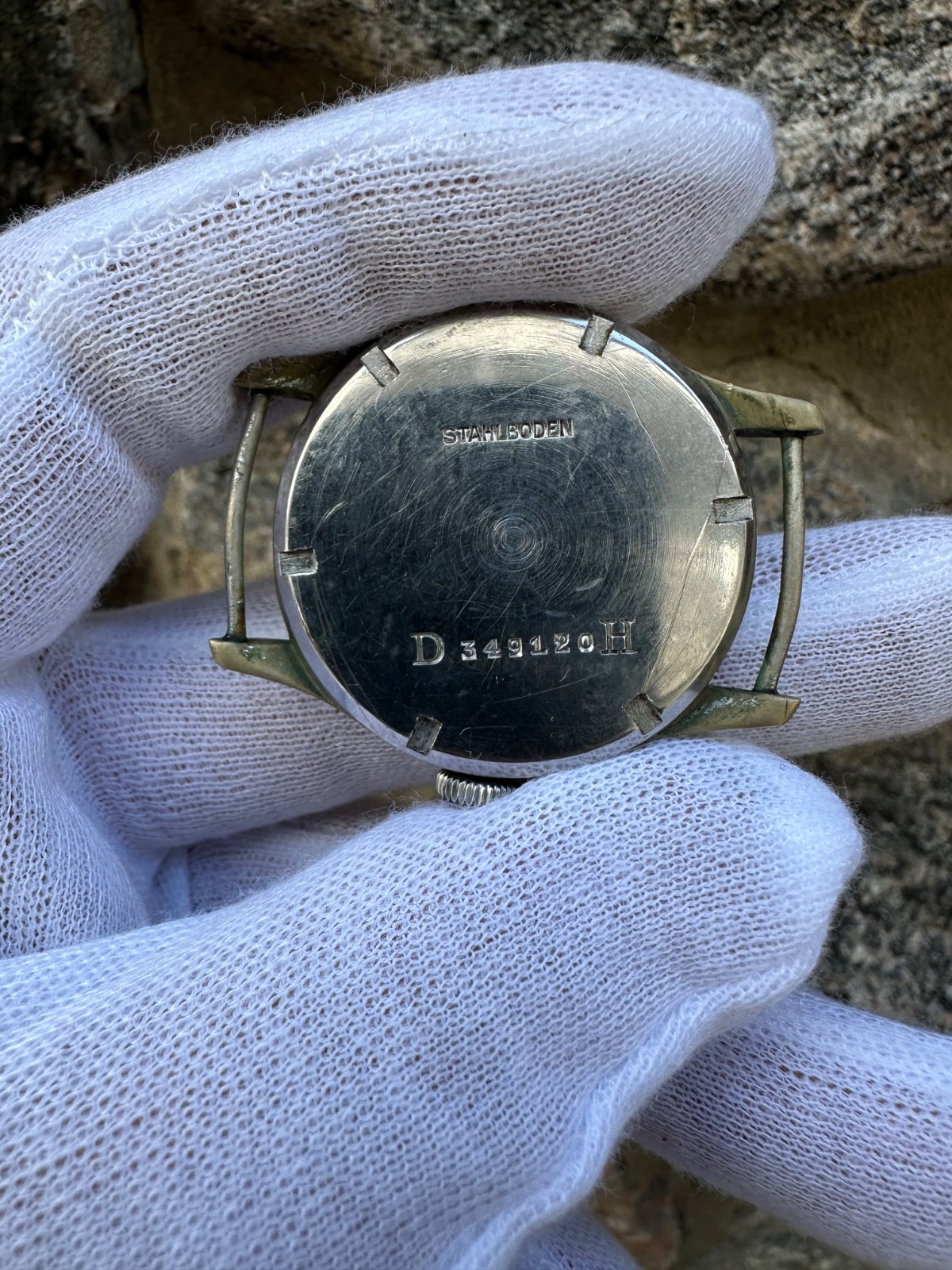 Mechanical Watch Grana DH Germany Wehrmachat WWII 40s’