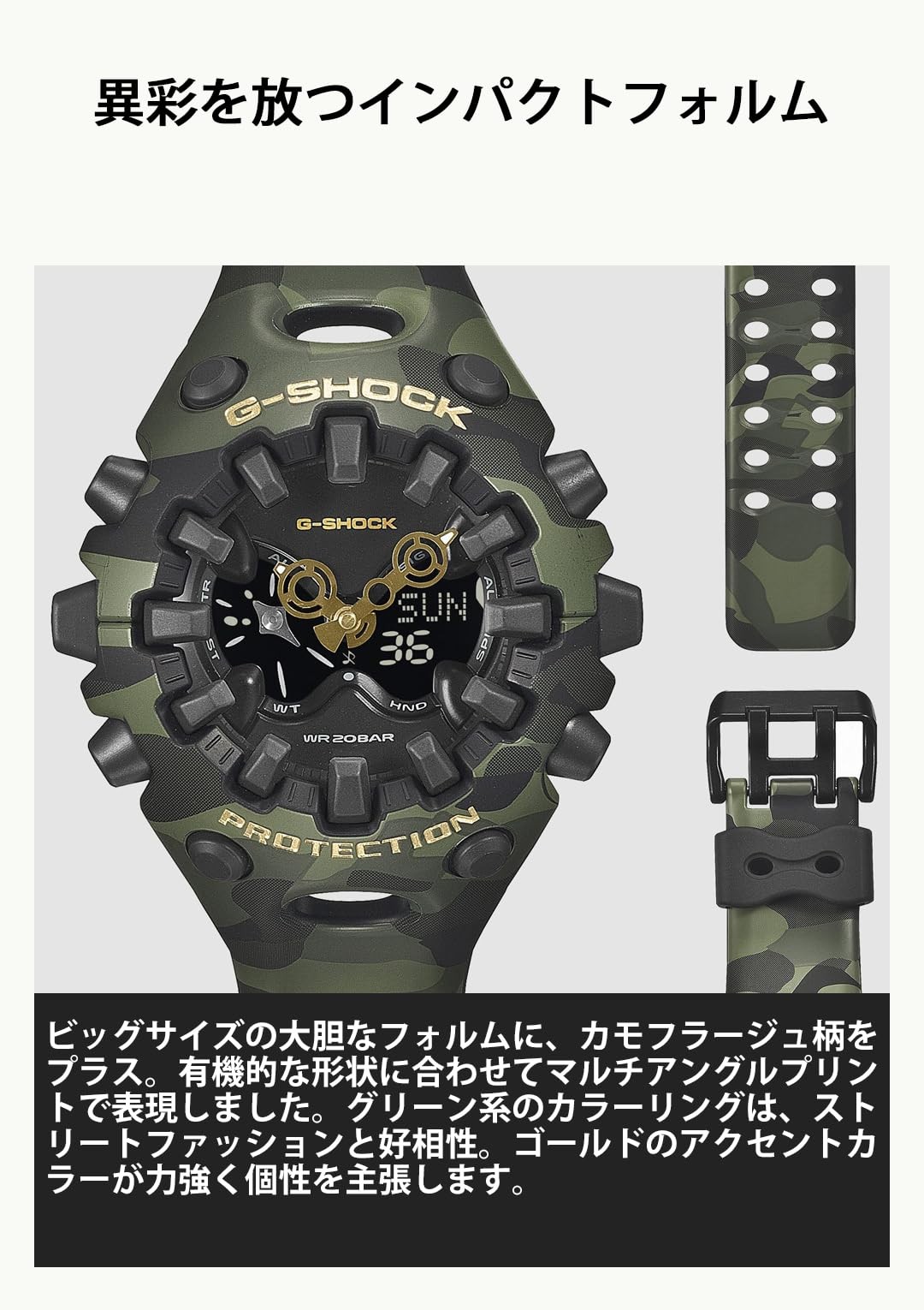 CASIO G-SHOCK GA-V01CMG-3AJF TRANSPARENT PACK Men’s Watch Analog-Digital