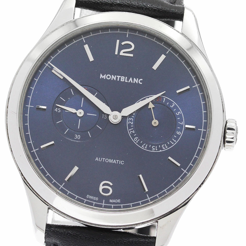Montblanc 7403 Heritage Chronometry Twin Counter Date Automatic Men’s Navy 40mm