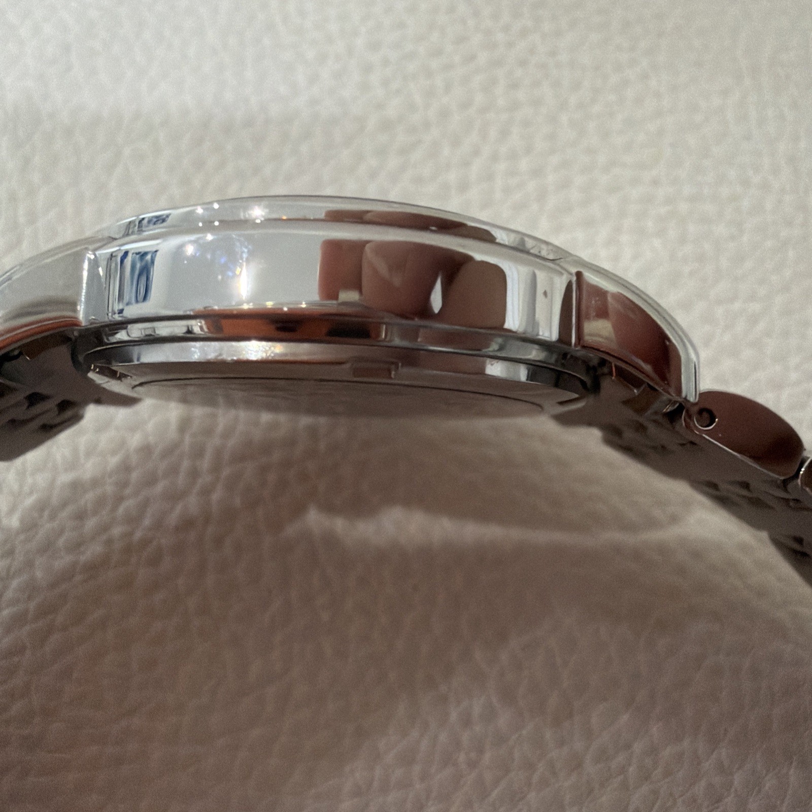 Invicta Silver with Brown Sandstone SWISS Quartz Mvt 46Mm Unisex Watch