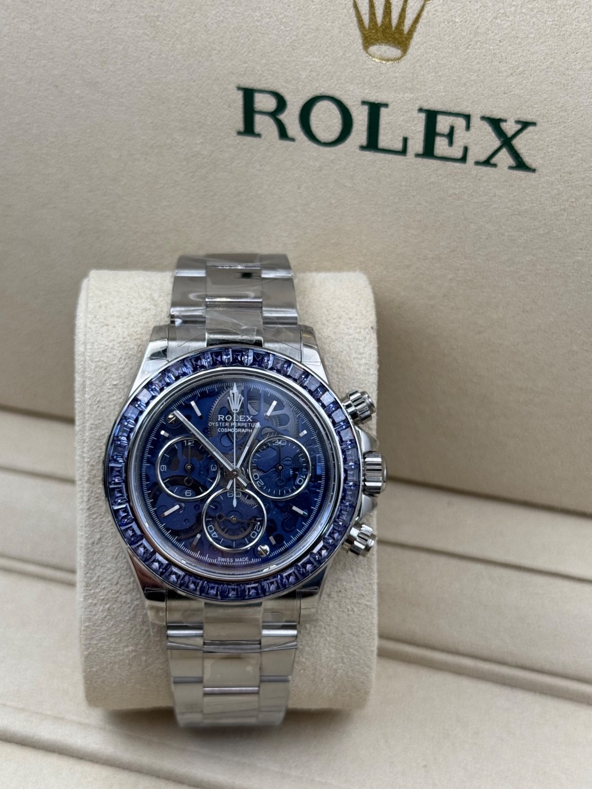 Mens luxury watch chronograph