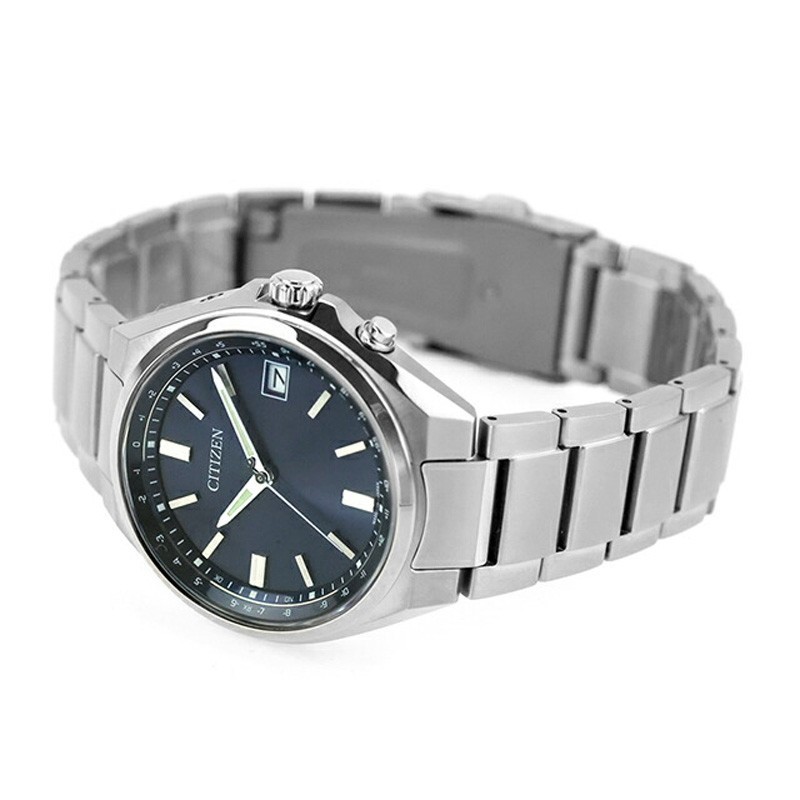 Citizen CB1160-55L Blue Dial Titanium Direct Flight Atomic Radio Solar Men Watch