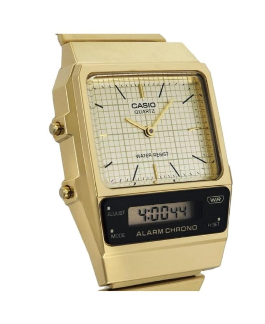 CASIO Men Digital Quartz Casual Watch Classic Dress Gold color Dial Waterproof R