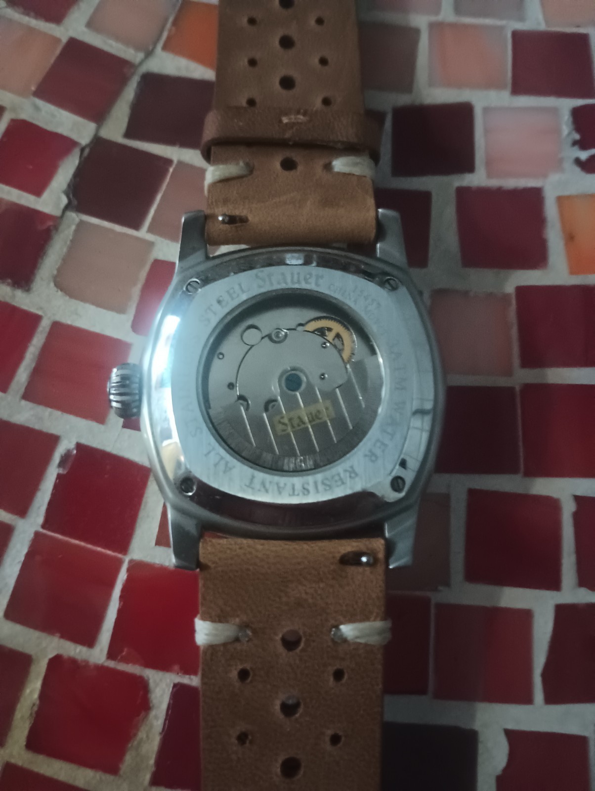 Stauer 1930 Reproduction Self-Winding Jump Hour Wrist Watch