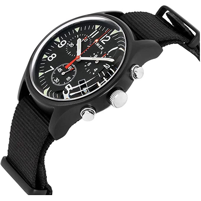 Timex MK1 Aluminum Chronograph 40mm Fabric Strap Watch TW2R67700