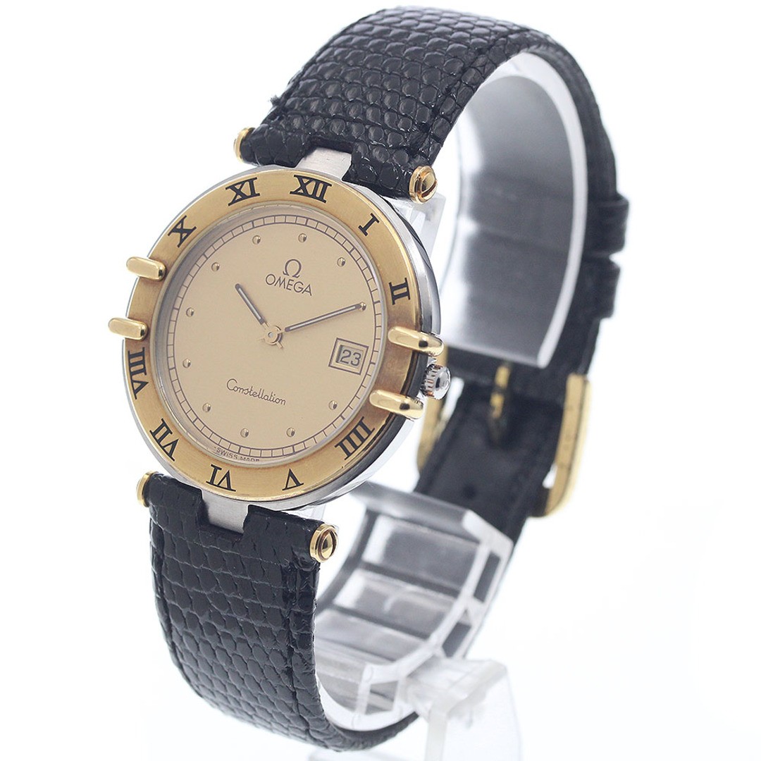 Omega Constellation Quartz Men’s Watch Gold Bezel From Japan