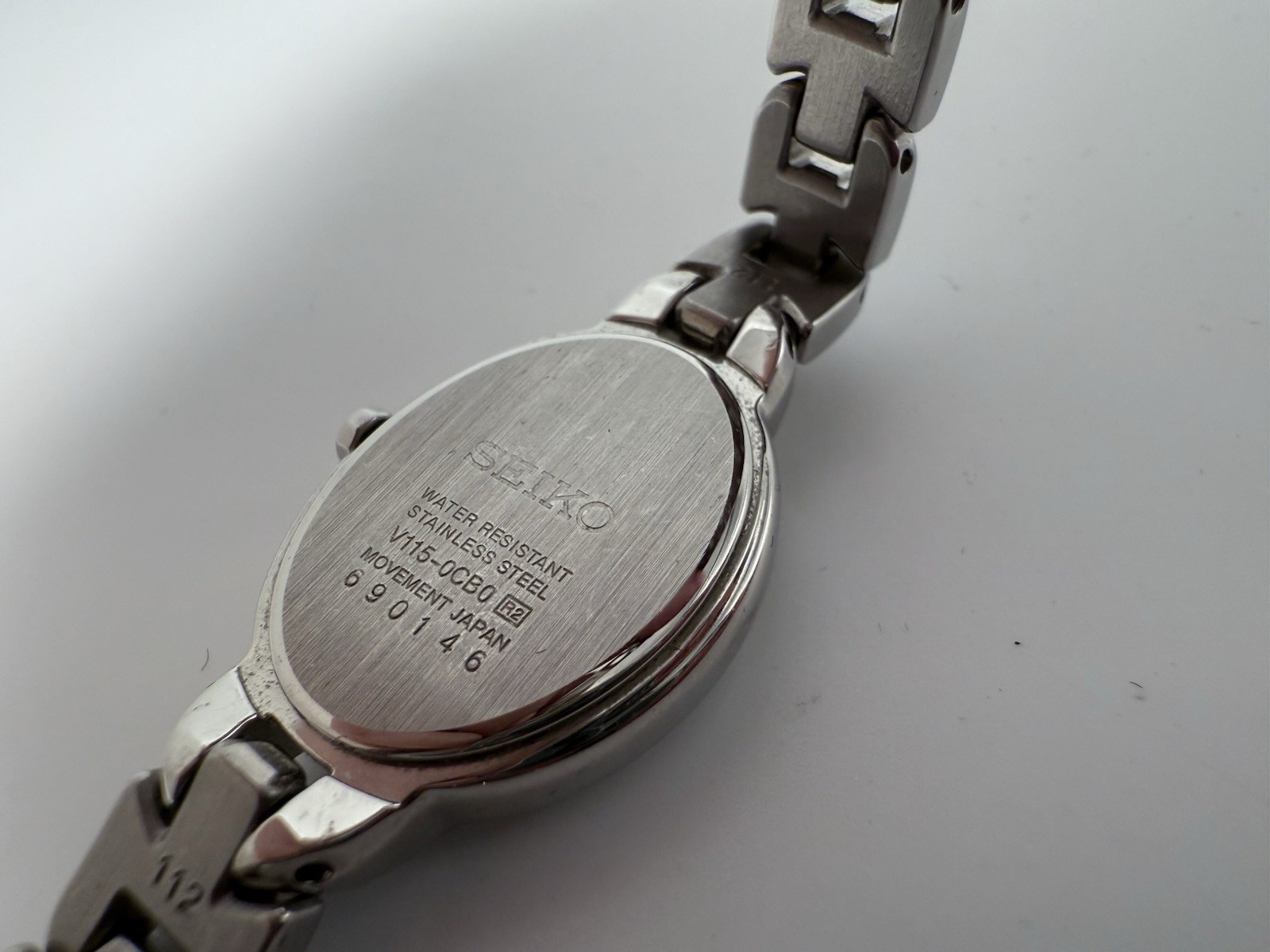 SEIKO SOLAR DIAMOND ACCENT LADIES WATCH.