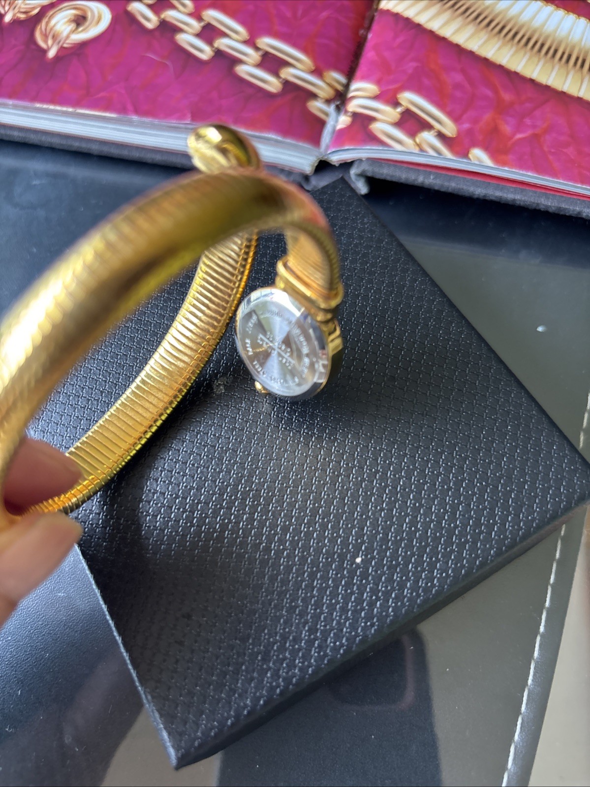 JOAN RIVERS CLASSICS COLLECTION NWOT GOLD-PLATED SNAKE COIL WATCH☆VTG ☆NEW BATT