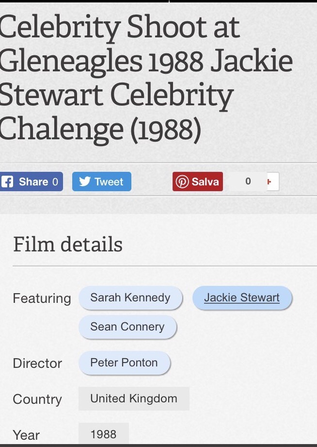 Rolex Jackie Stewart 1988 F1 Celebrity Challenge