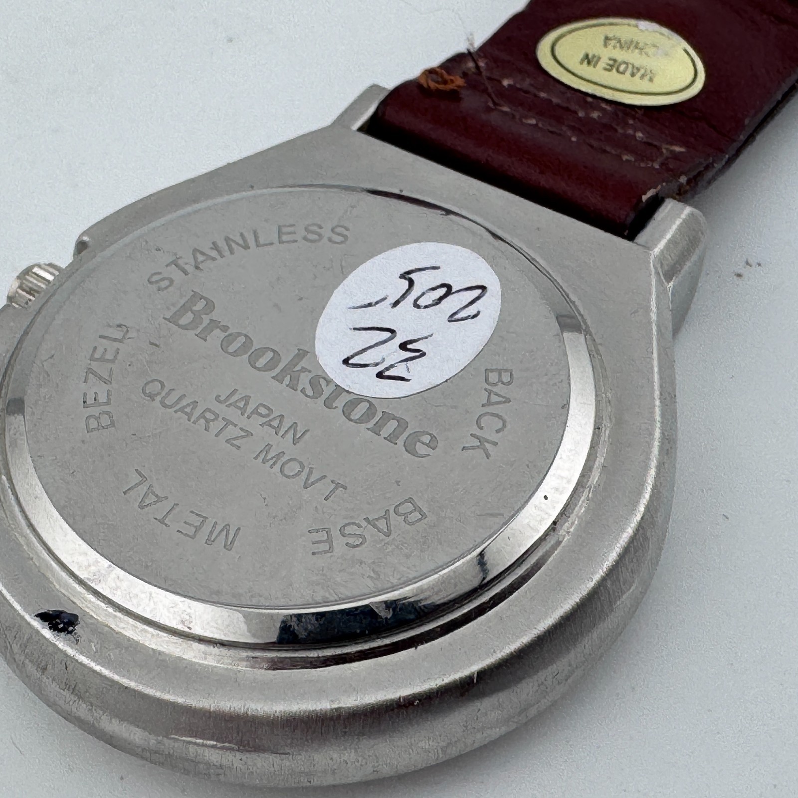 Vintage Brookstone Golf Themed Quartz Pocket Watch Men Silver Snap-on New Batter
