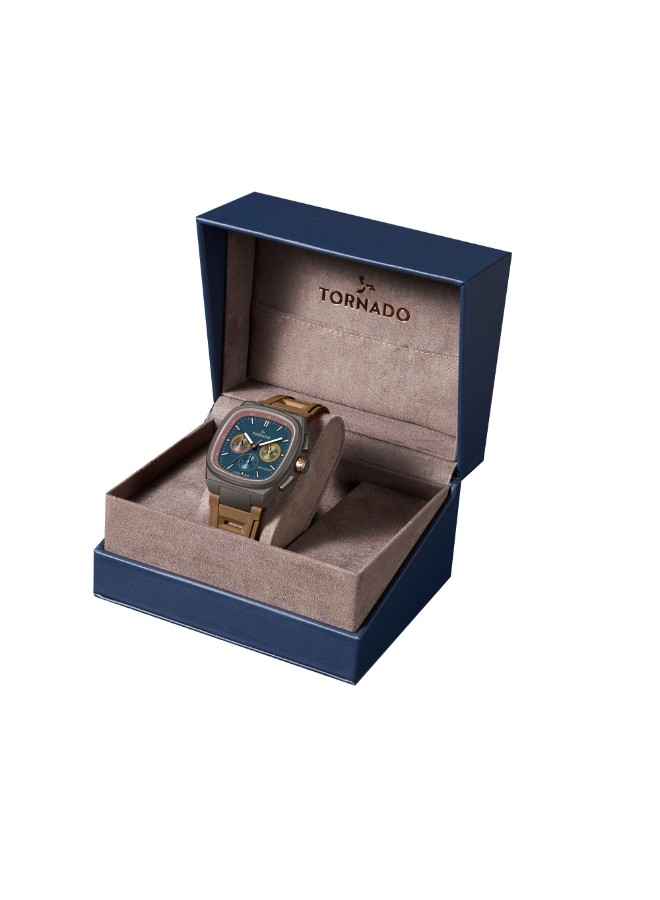Tornado Aristocrate Men’s Chronograph Watch | Blue Dial, 42mm, 100 m (10 ATM)