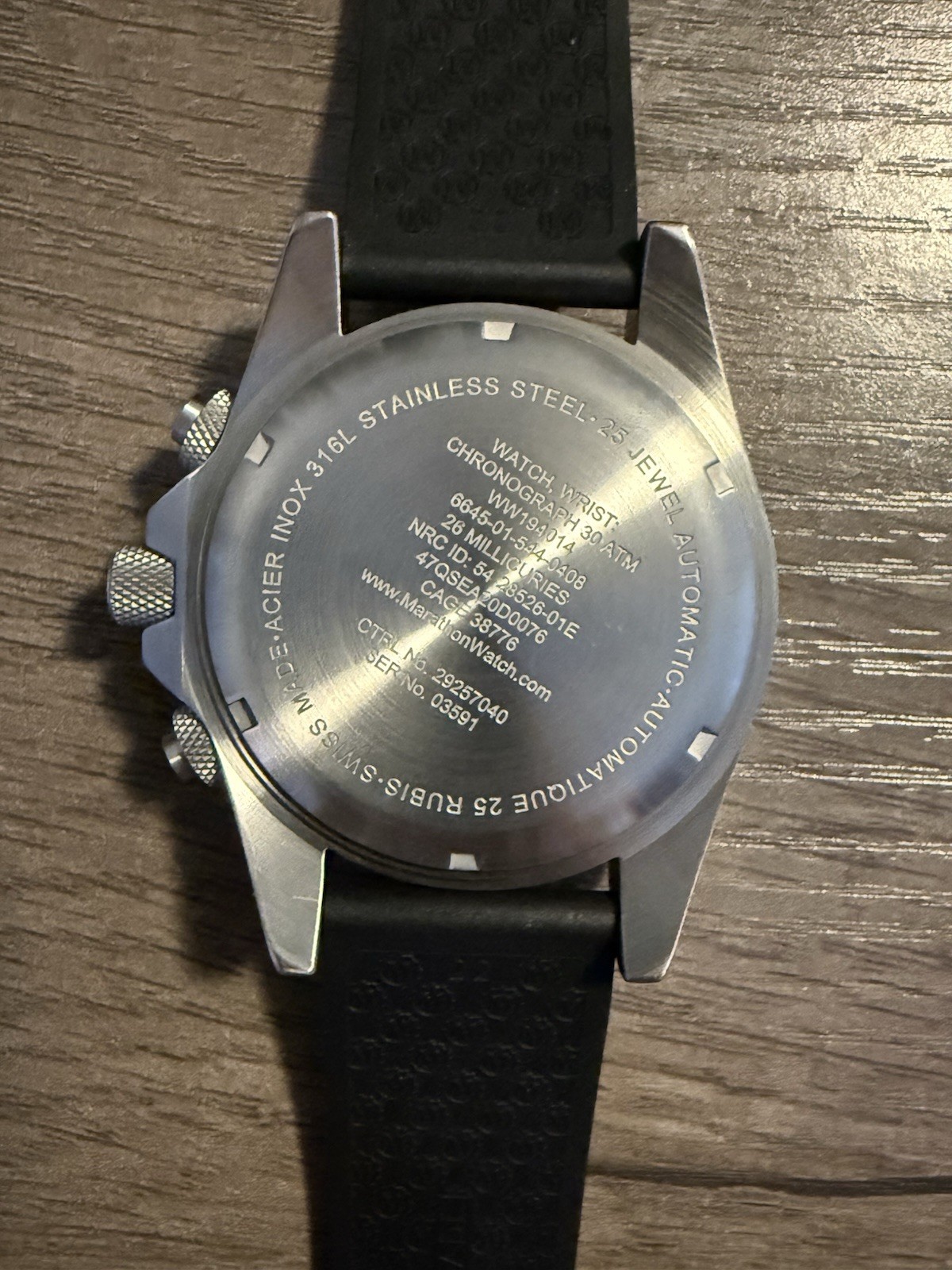Marathon Chronograph Pilot 41mm Auto 25J 30 ATM Day/Date Box Manual