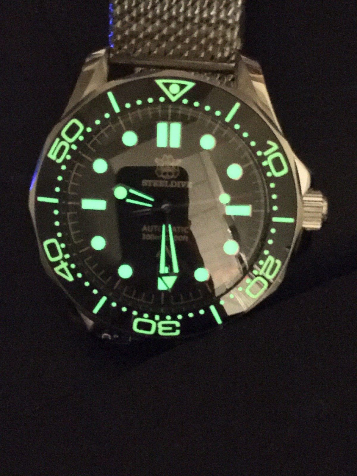 STEELDIVE 007 42MM WATCH NO TIME TO DIE SEIKO NH35 SAPPHIRE MILANESE & NATO BAND