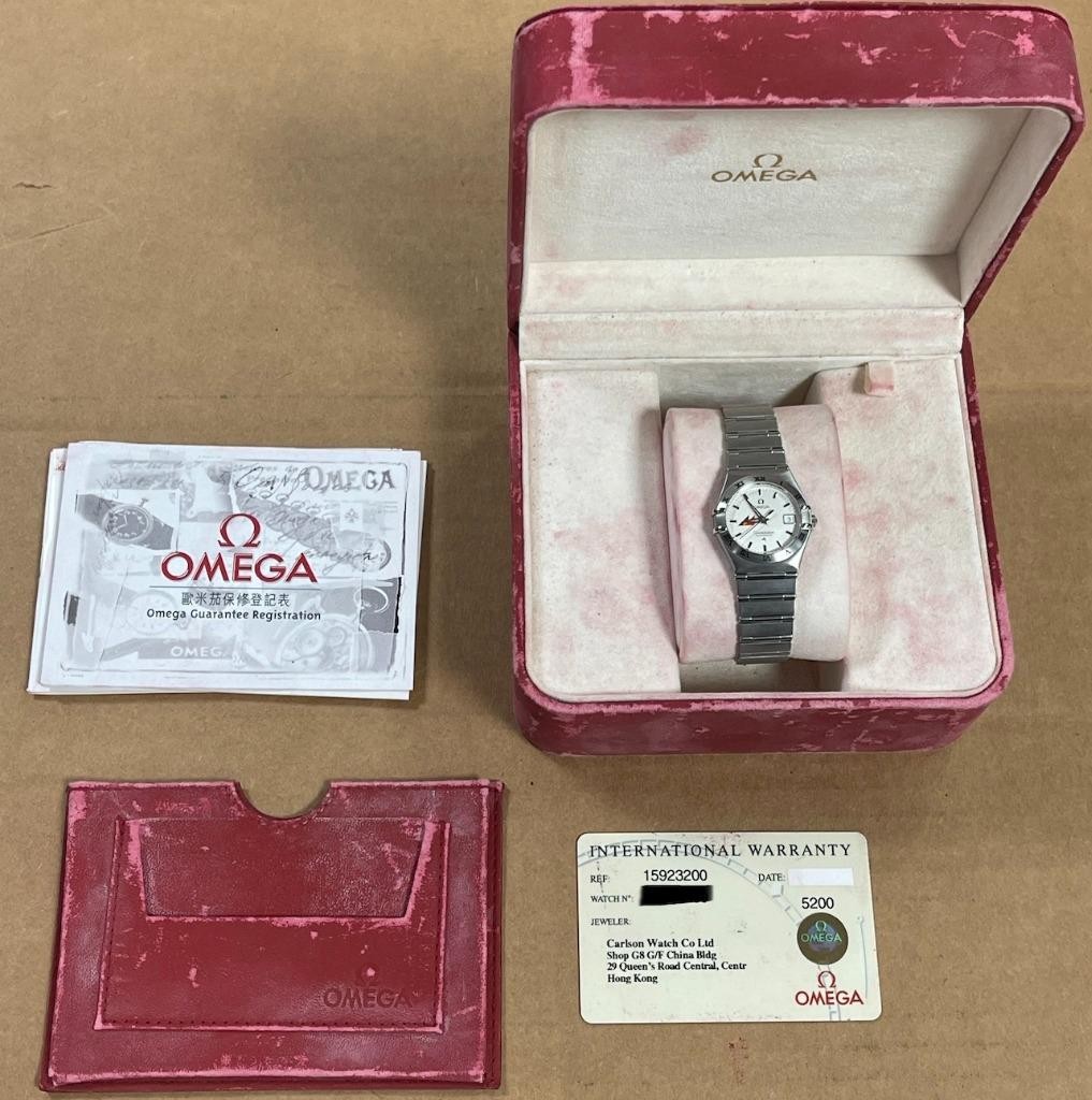 OMEGA 1592.32.00 CONSTELLATION PHILIPPINES AIRLINES SS 27mm AUTOMATIC WATCH.