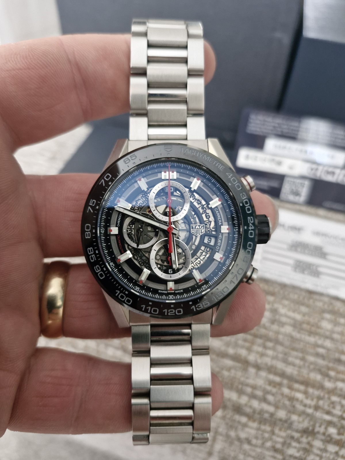 TAG Heuer Carrera Clear Men’s Watch – CAR2A1W-0