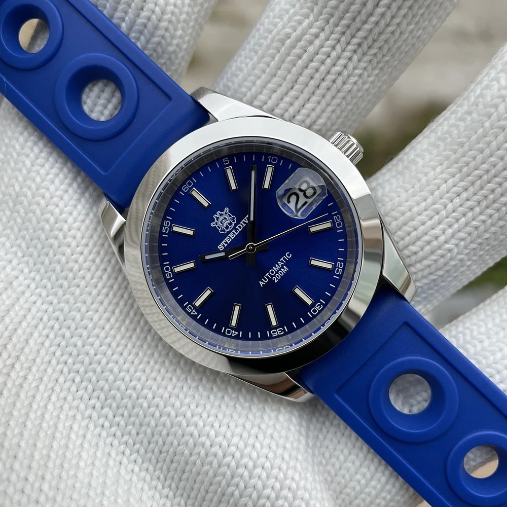 STEELDIVE 1934 Retro Water Ghost Sapphire NH35 Men Automatic Diver Watch