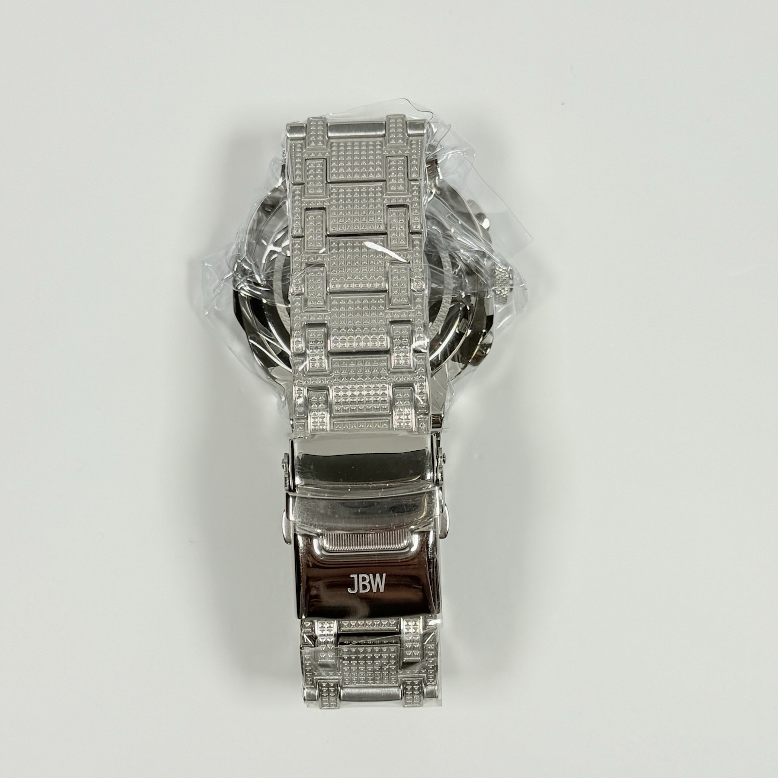 JBW Heist J6380D Diamond Bezel Multifunction Silver Dial Men’s Watch