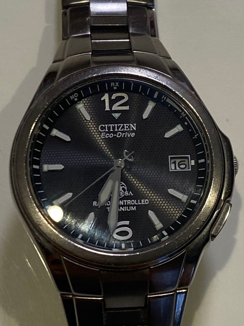 CITIZEN Eco-Drive Radio-Controlled Watch, Titanium Construction