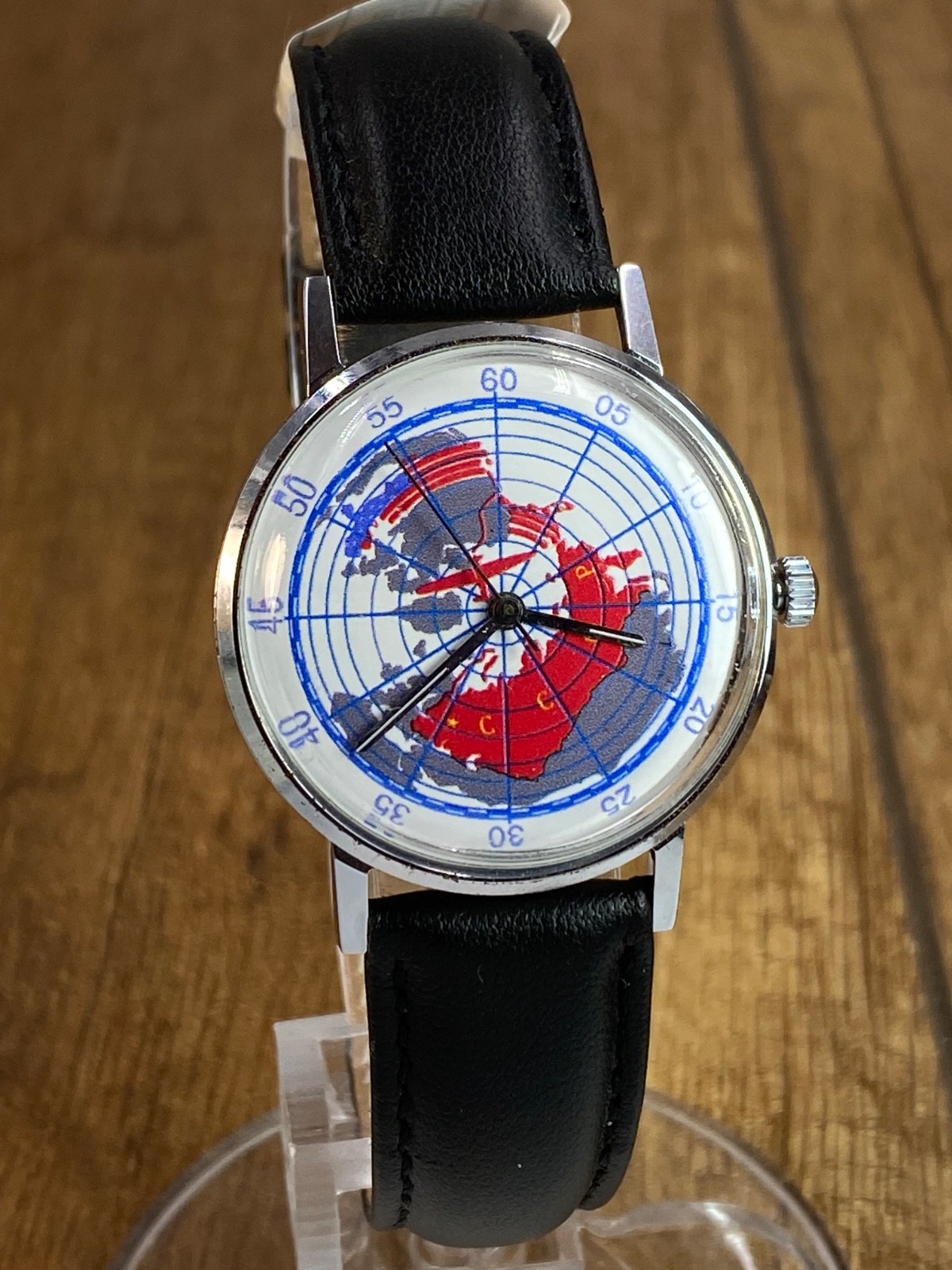 RARE! Vintage Luch First flight Moscow-USA 1937 mechanical Soviet Era mens watch