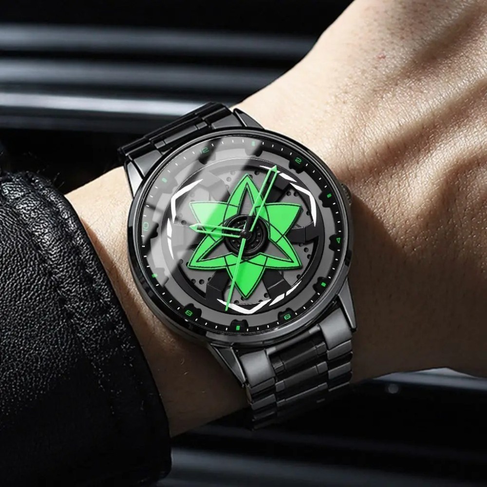 VA VA VOOM Sharingan Rotary Dial Men’s Watch Quartz 360 ° Rotating Luxury 3ATM