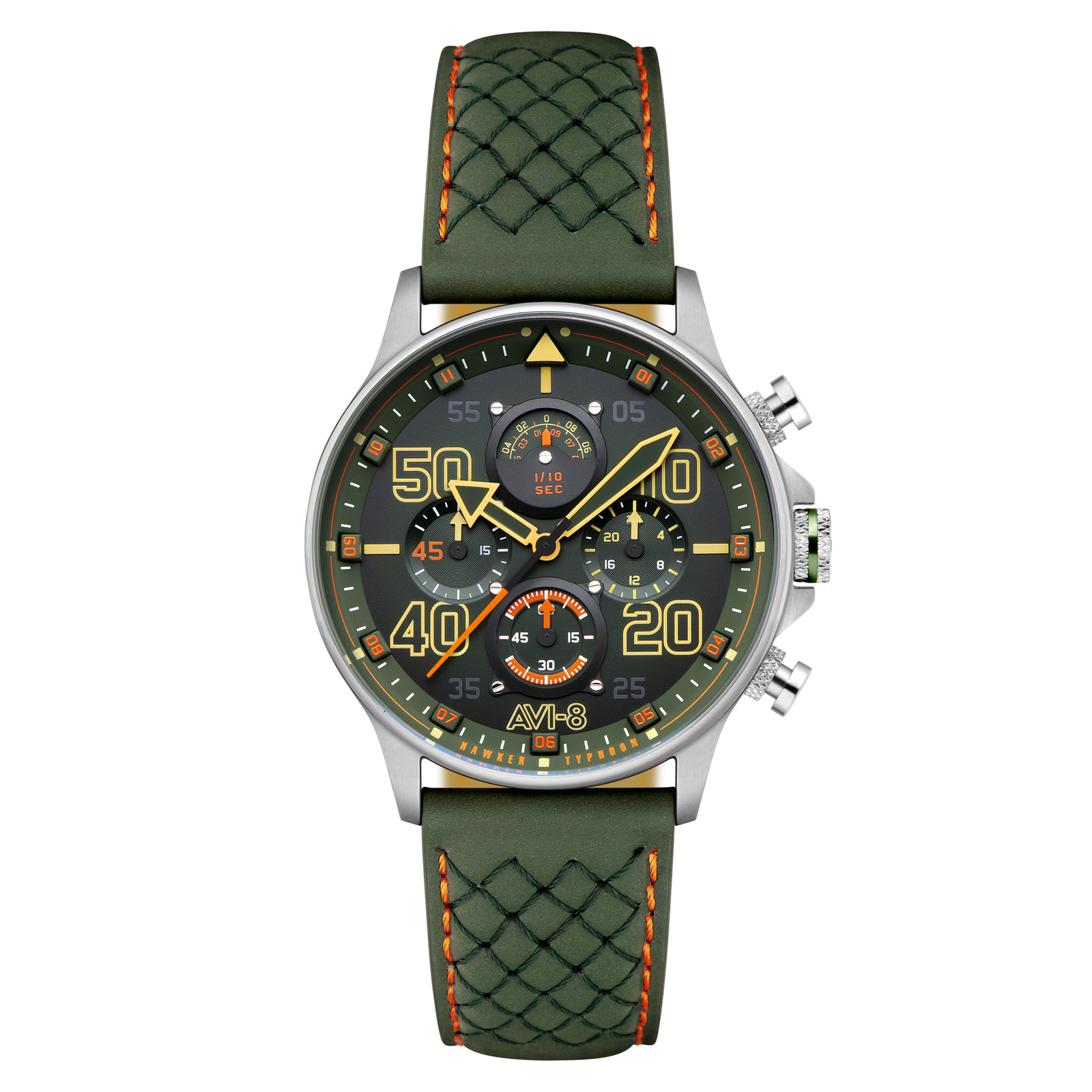 AVI-8 Hawker Typhoon Coningham Stainless Steel 42mm Japanese Quartz Wristwatch A
