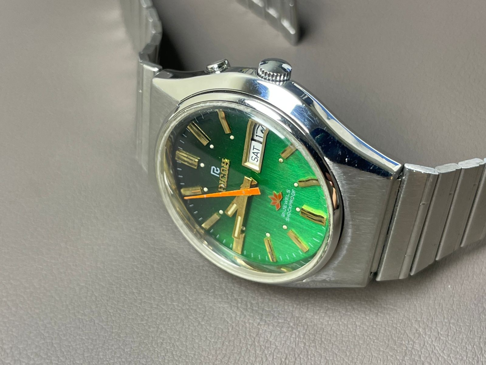 Vintage Ricoh Automatic Royal Green Dial 40mm Men’s Watch