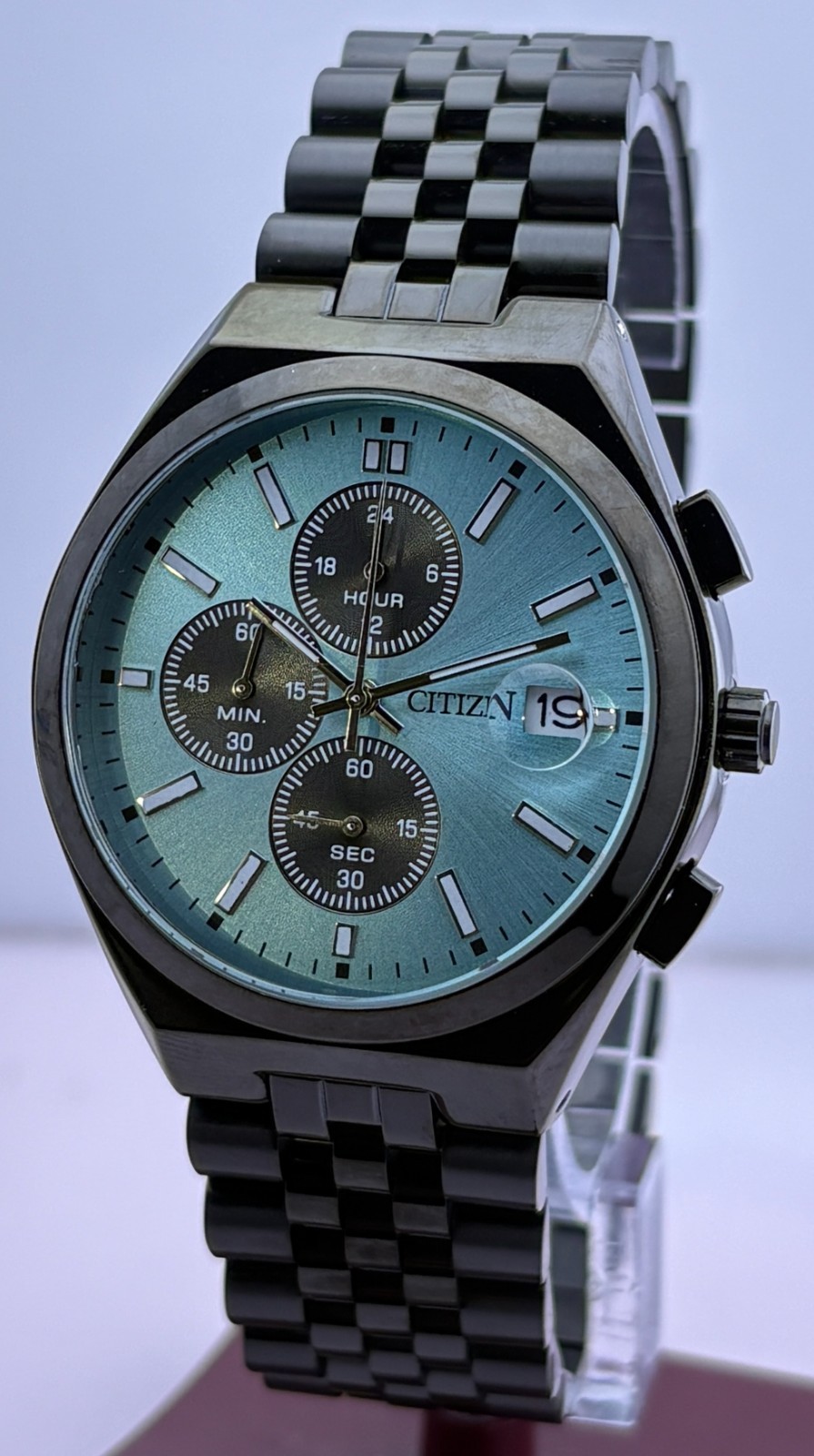 Refurbished Citizen Chronograph Quartz Blue Dial Sub-Sec/Date Wristwatch