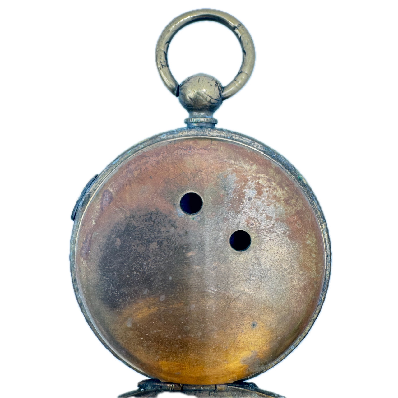 Antique 18s Unbranded Art Deco Edge Open Face Pocket Watch Case for Key USA