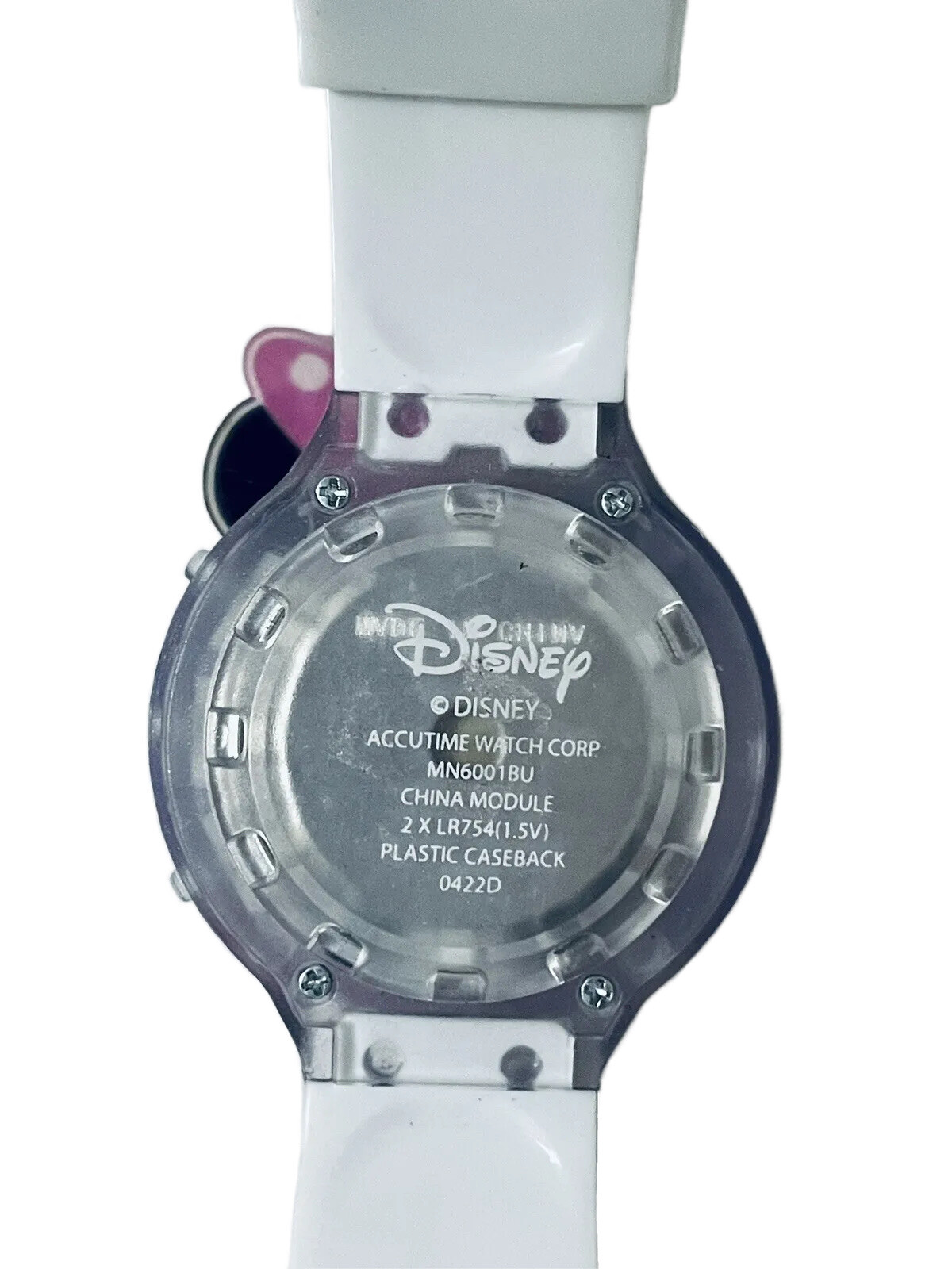 Disney Minnie Mouse Light Up Multi Color w/Sound Rubber Band kid’s Watch – NEW