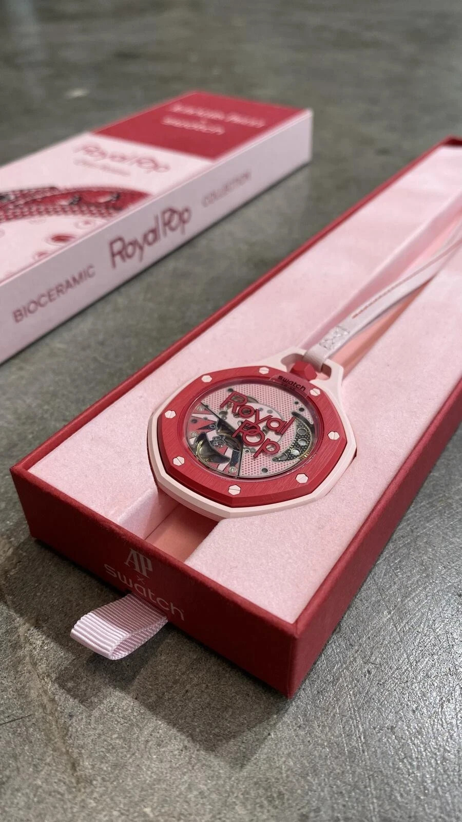 Audemars Piguet X Swatch Royal Pop Pocket Watch red BNWB