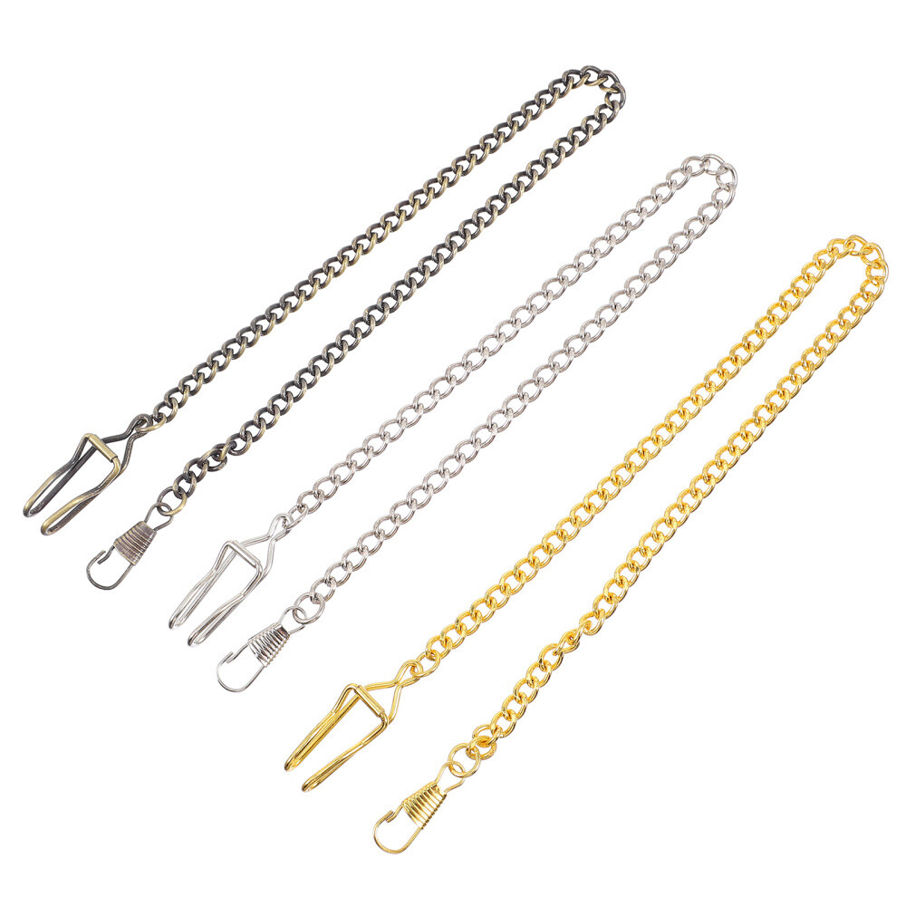 3Pcs Pocket Watch Hanging Chains Pocket Watch Chains Retro Watch Chain Pendant