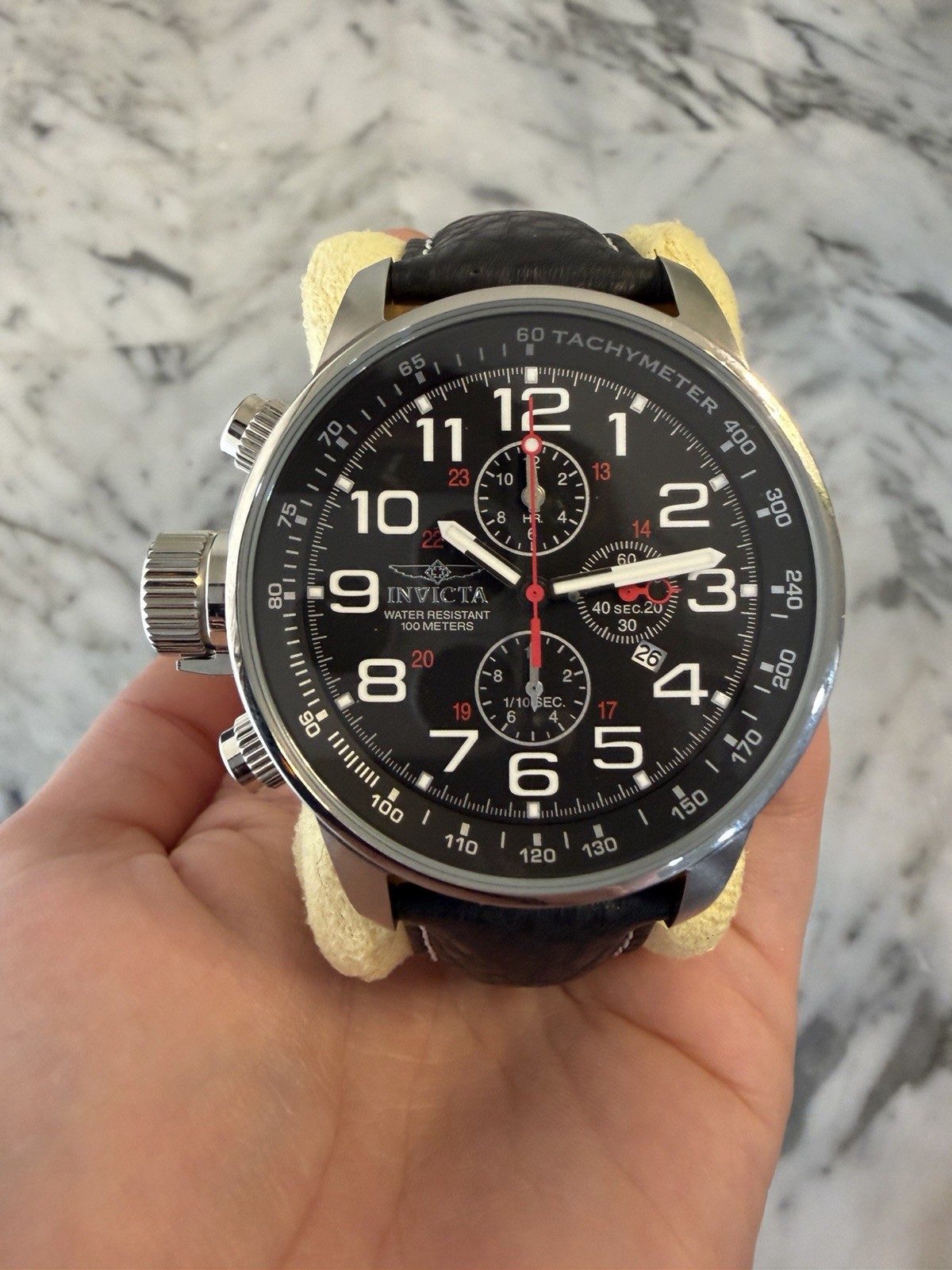 Invicta Men’s 2770 “Force Collection” Stainless Steel Chronograph Black Watch