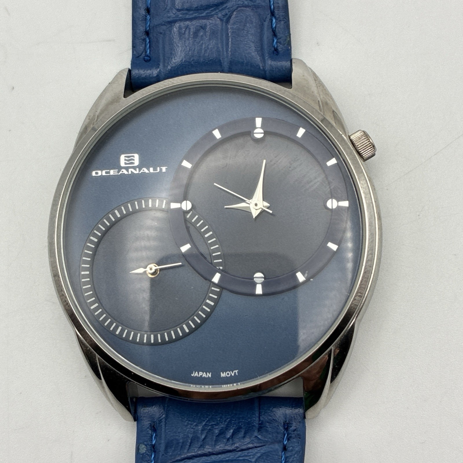 Oceanaut Men’s OC3354 Sentinal Watch Blue Face and Band, Second Hand 30 meters