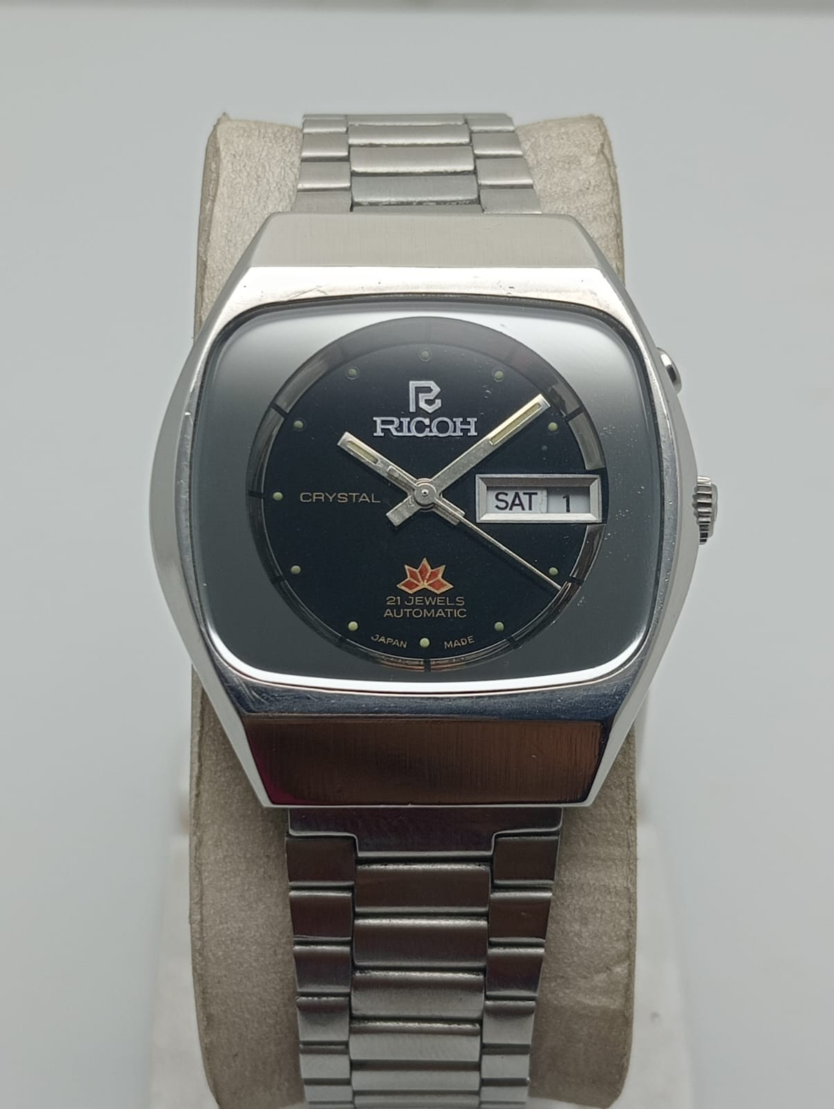 Ricoh Crystal Automatic 21J Day/Date Vintage Men’s Watch