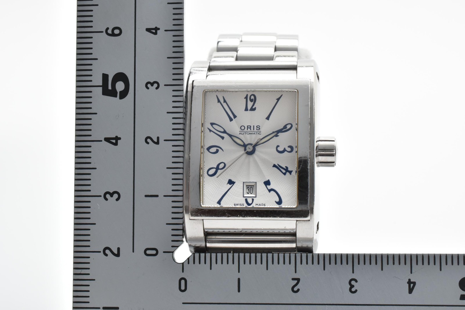[Exc+5] ORIS 7525 Miles Rectangular Automatic White Dial Woman’s Watch JAPAN