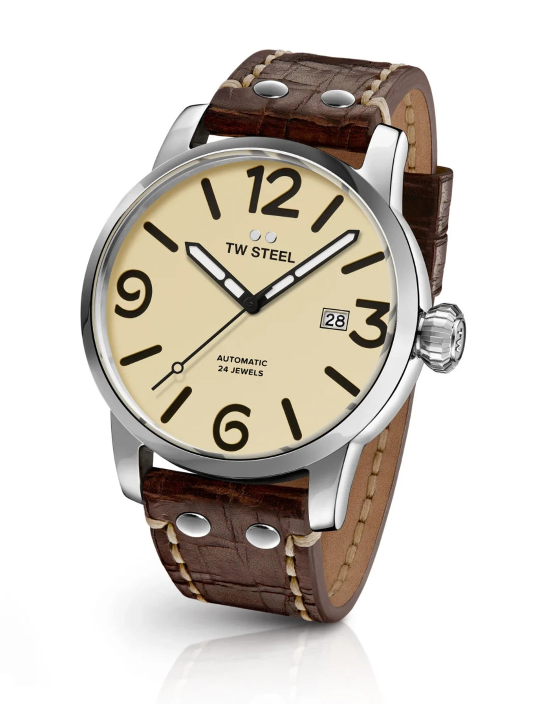 TW STEEL MS26 Maverick 48mm Men’s Automatic Watch 24 Jewels $699 – NEW & RARE
