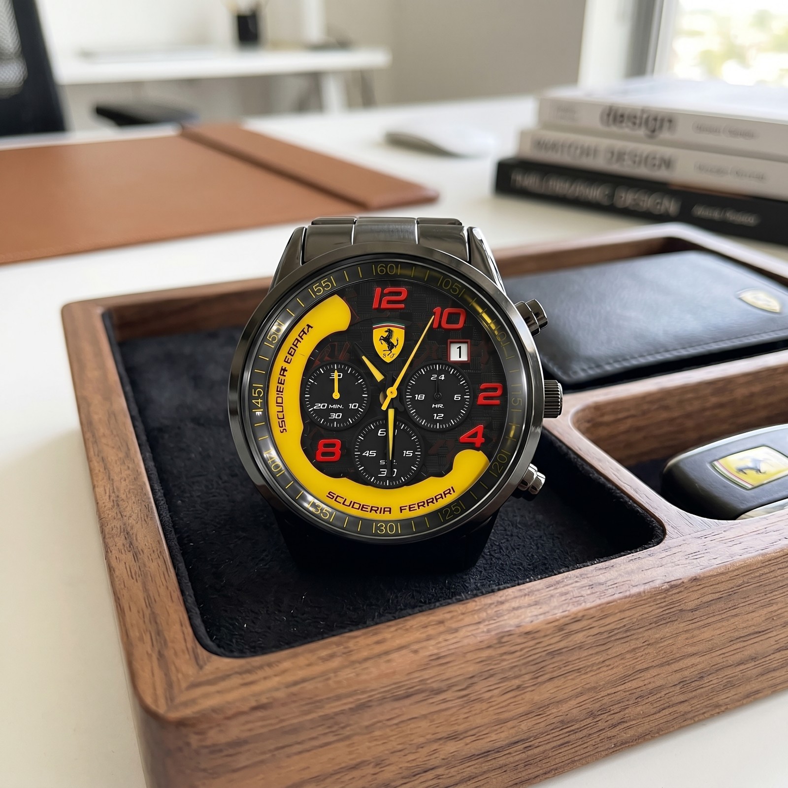 Personalized Ferrari Luxury Racing Watch Stainless Steel Car Lover Gift