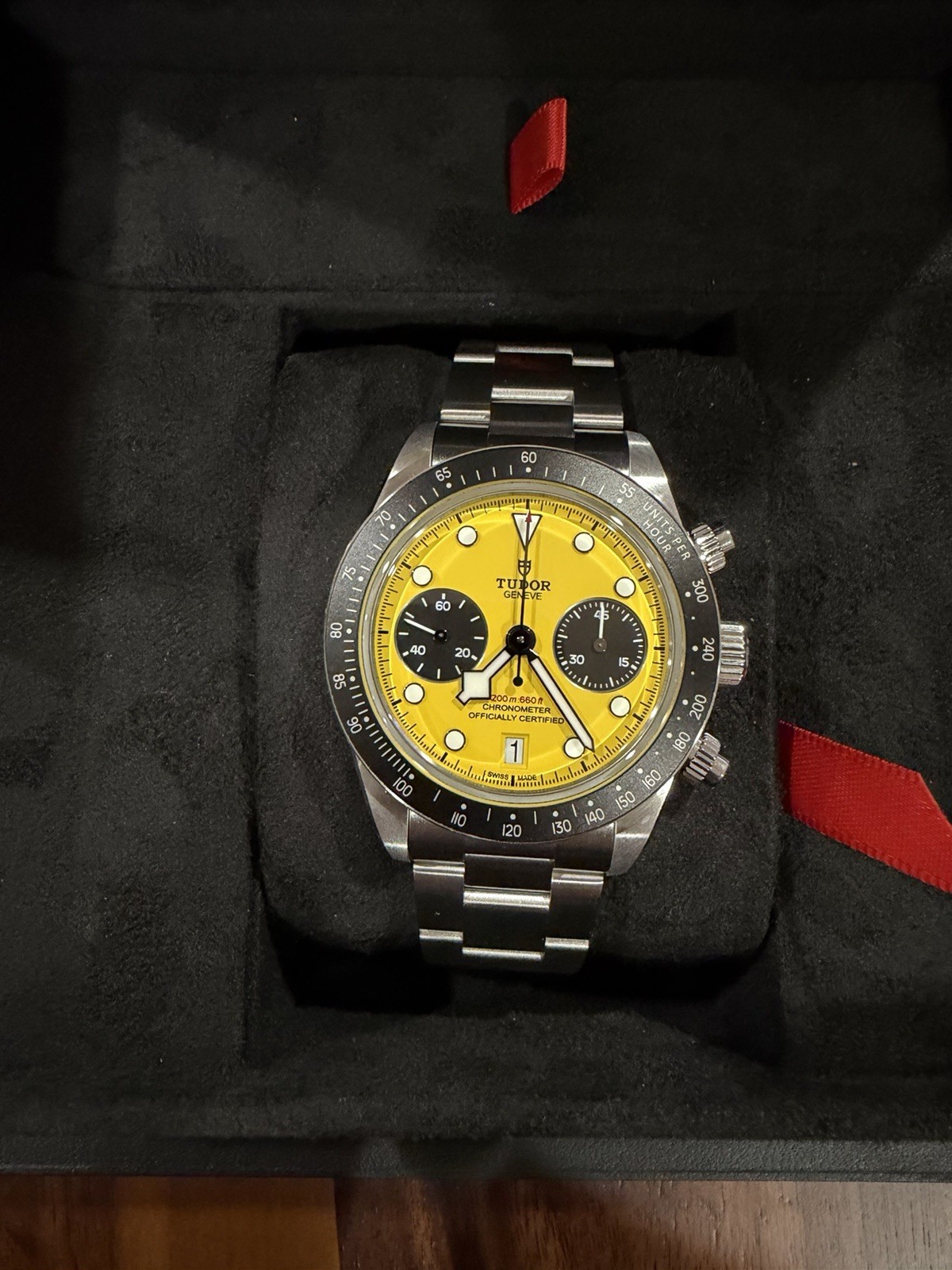 2026 Tudor Black Bay Chrono 39 Yellow Dial Bumblebee m79310n-0001 Unworn NEW