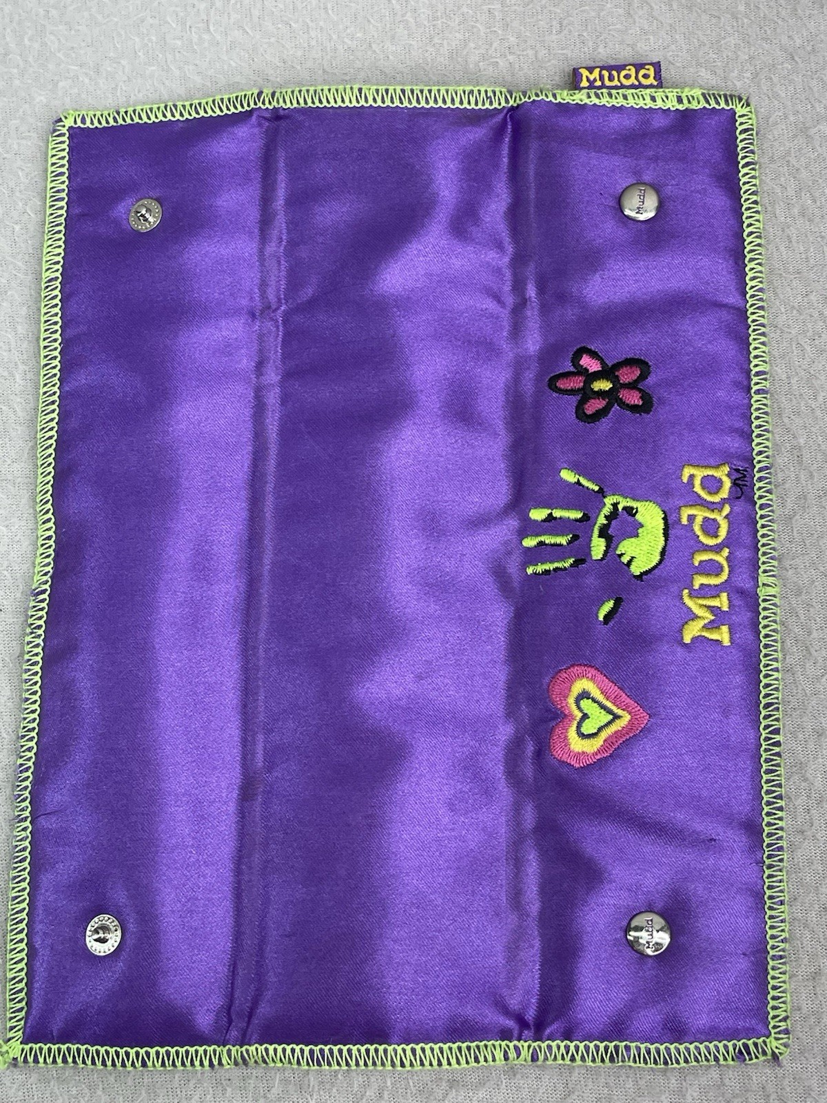 Vintage Y2K Mudd Denim Snap Watch Purple Case Over Face READ