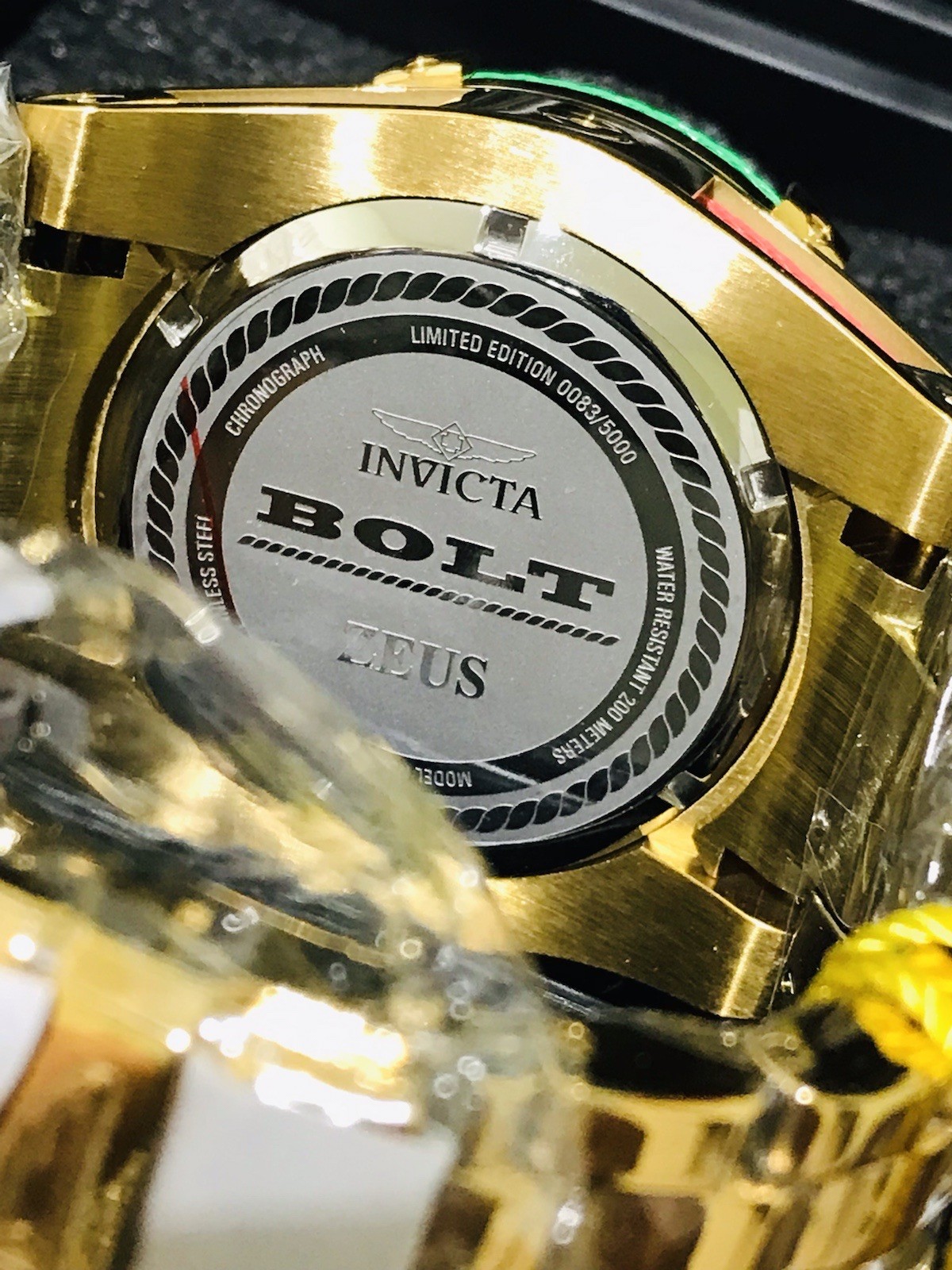 Invicta Bolt Zeus Limited Edition ￼Watch All ￼Gold In Stainless Steel ￼58mm