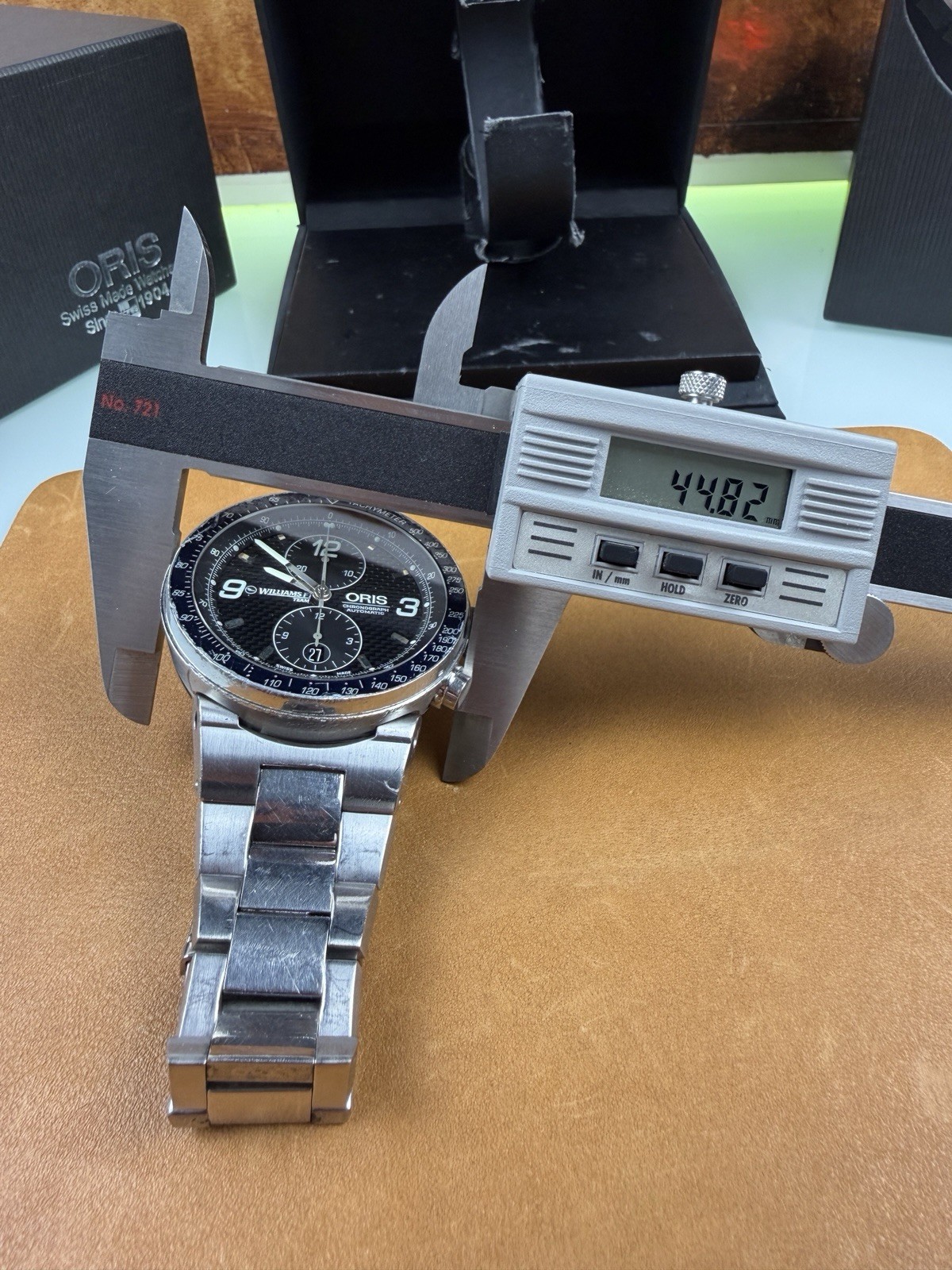 Oris Williams F1 Chronograph 45mm 673 7563 4184 FULL SET AS-IS NON-RUNNING