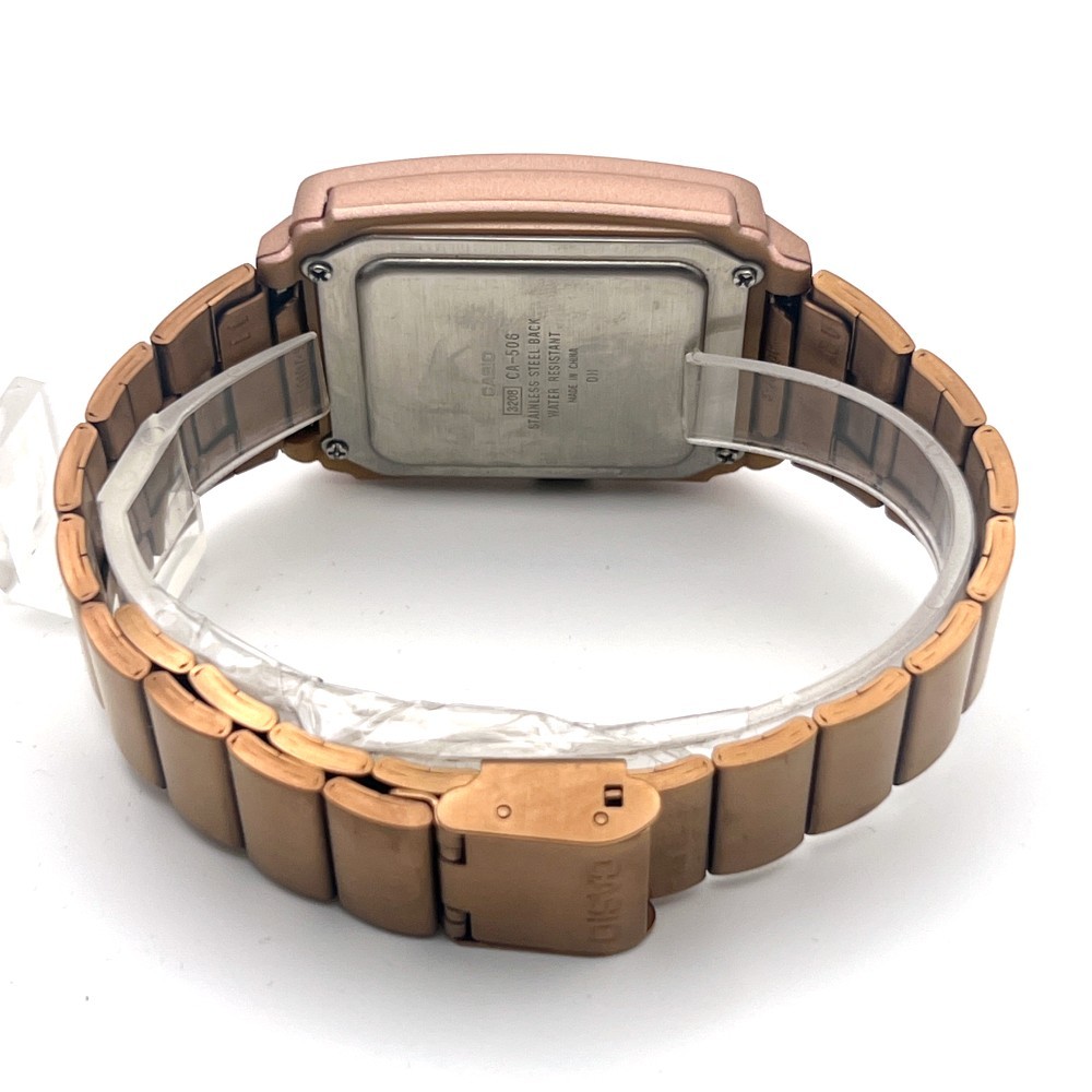 CASIO CA506C-5A Data Bank Calculator Watch, Rose Gold