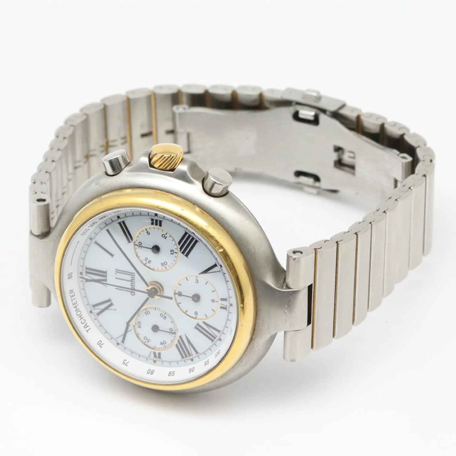 Dunhill Millennium Chronographs Lemania1873 LC28 White Dial 37mm Manual Men’s