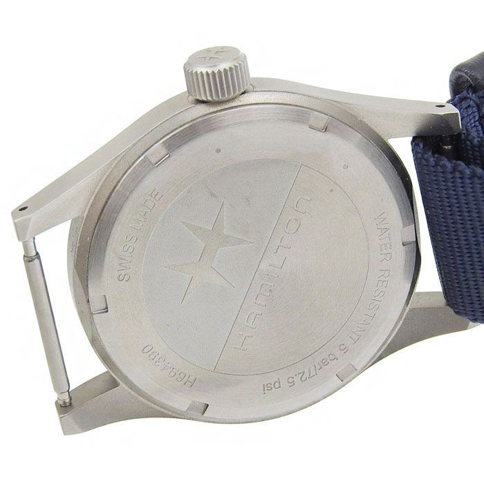 HAMILTON Hamilton Khaki Field Mechanical H694390 Blue Dial SS Fabric Watch