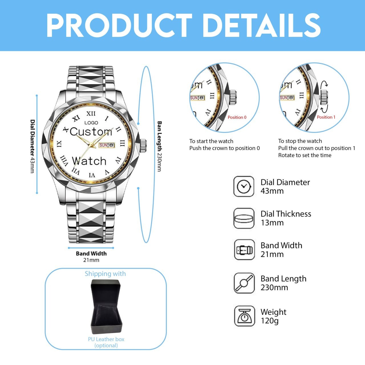 Maiden Alloy Luxury Quartz Watch
