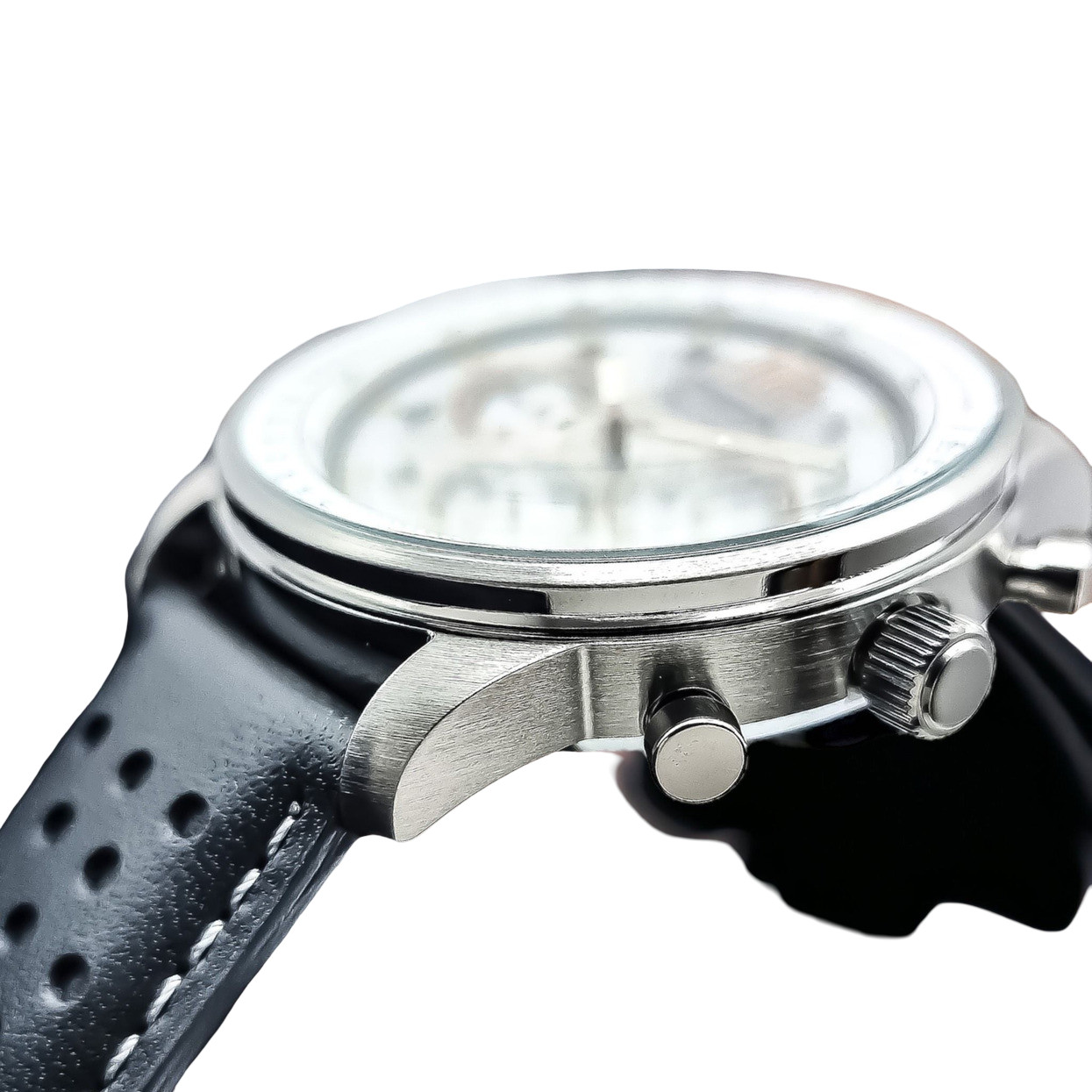 Citizen CA4500-24H Gray Dial Chronograph Date Indicator Leather Band Men’s Watch