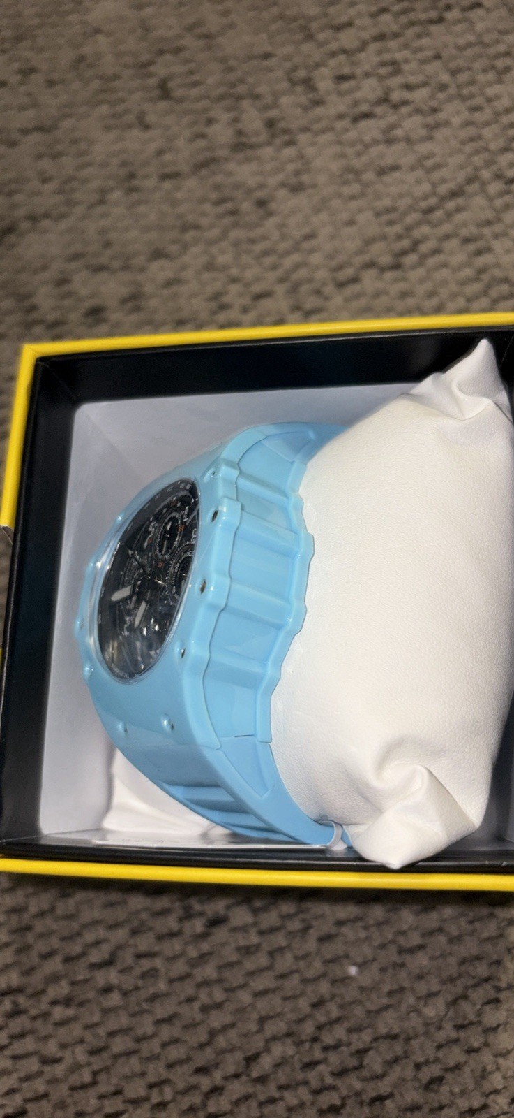 Invicta Reserve Men’s Quartz Chronograph 52mm Blue Silicone 50m Date